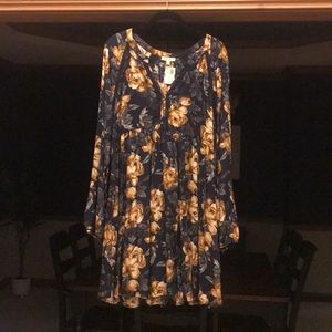 Boutique floral babydoll dress